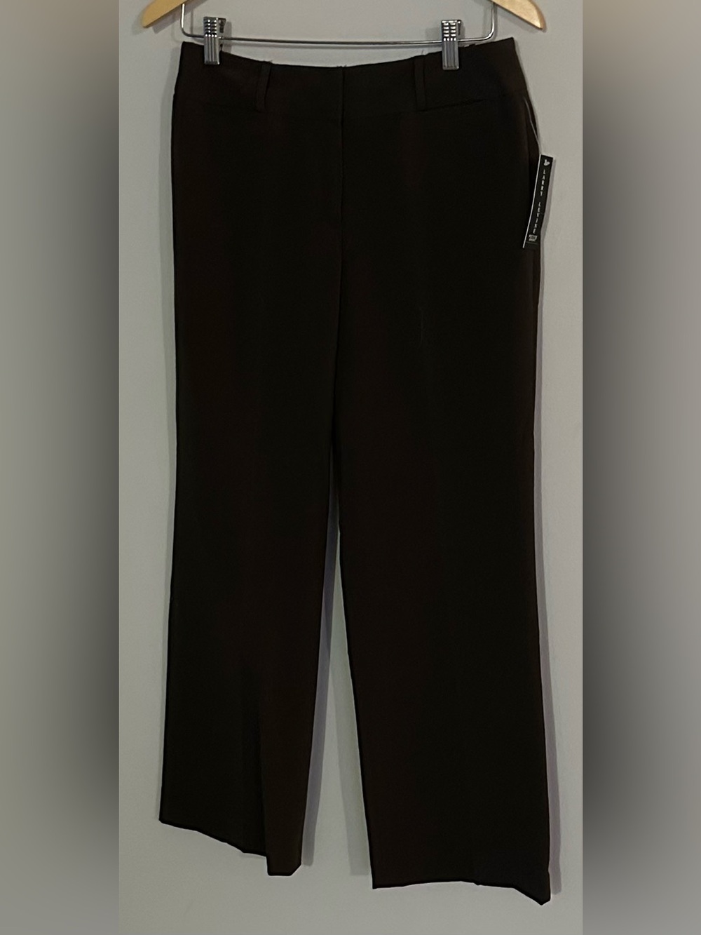 NWT Larry Levine 8 petite short brown pants